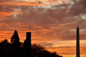 Smithsonian Castle and Washington Monument