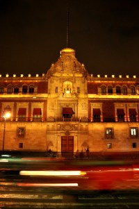 Palacio Nacional at night 2